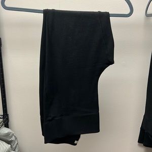 Black Skinny Thick Work Pants size Large with Thick Elastic Waist Band